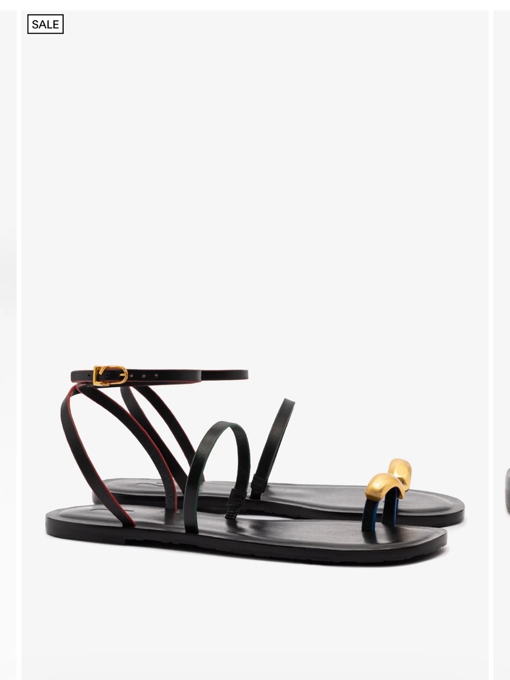Laroude Black Biarritz Sandals
